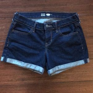 Old Navy dark denim shorts